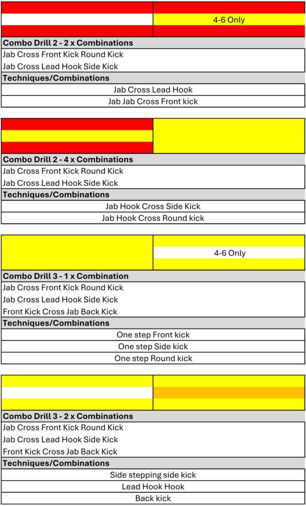 Kickboxing Syllabus to Ist Dan 20252